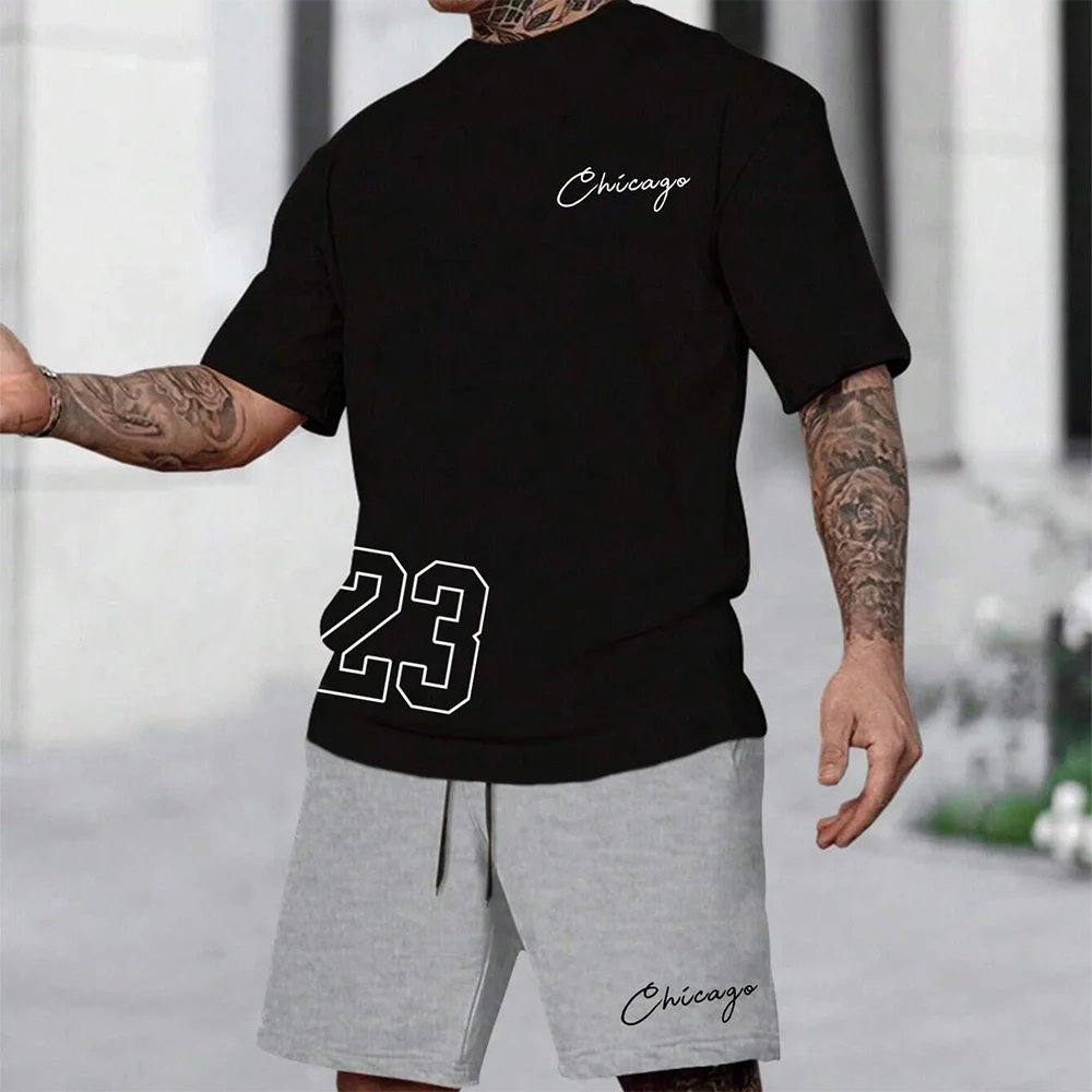NoEnName_Null Men's Casual Print T-Shirt – Lightweight & Stylish for Warm Weather!