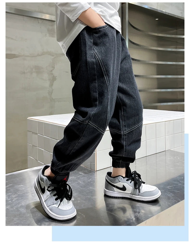 NoEnName_Null Boys' Casual Jeans – Comfortable, Stylish & Perfect for All Seasons!