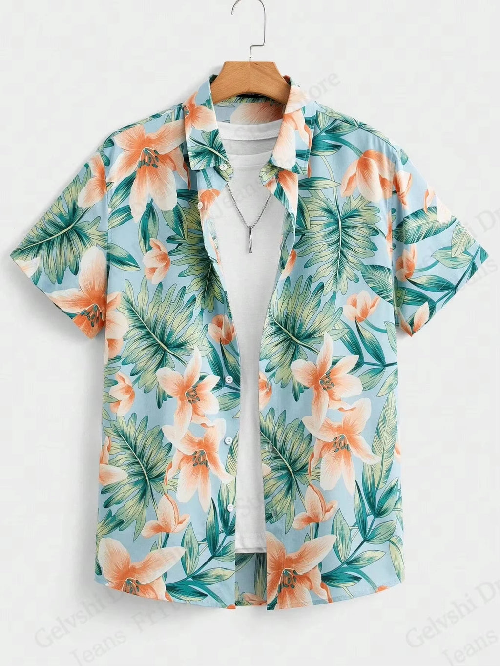 NoEnName_Null Hawaiian Short-Sleeve Shirt – Bold Style, Ultimate Comfort!