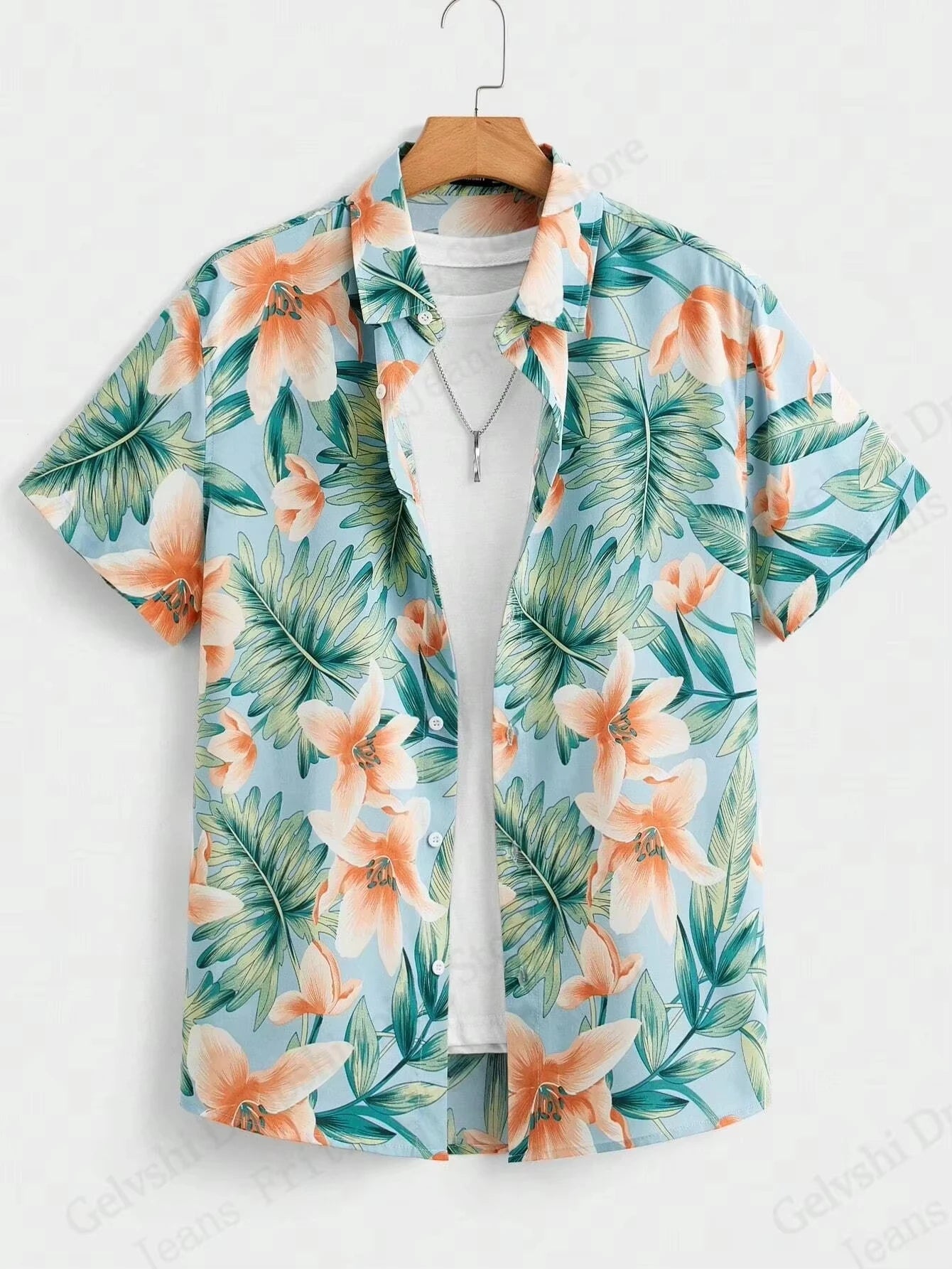 NoEnName_Null Hawaiian Short-Sleeve Shirt – Bold Style, Ultimate Comfort!