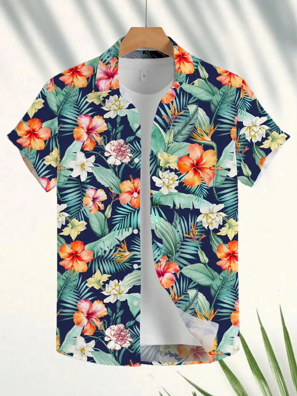 NoEnName_Null Hawaiian Short-Sleeve Shirt – Bold Style, Ultimate Comfort!