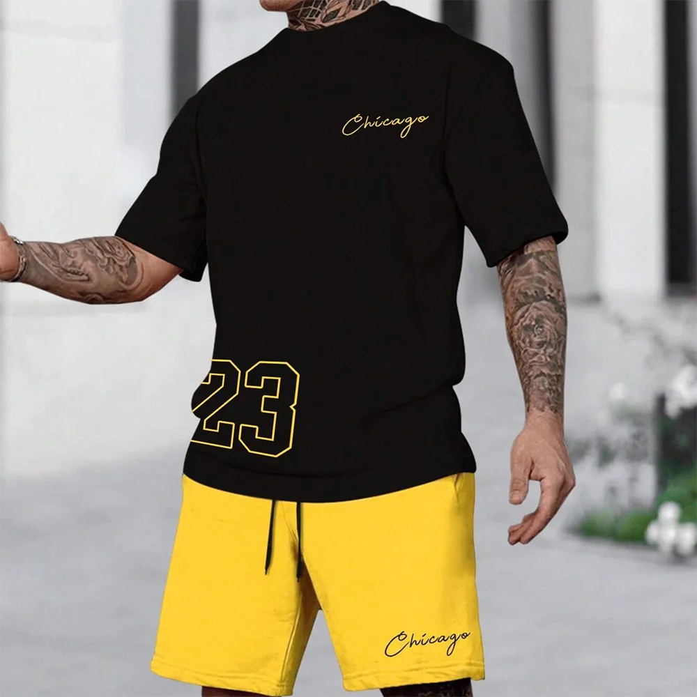 NoEnName_Null Men's Casual Print T-Shirt – Lightweight & Stylish for Warm Weather!