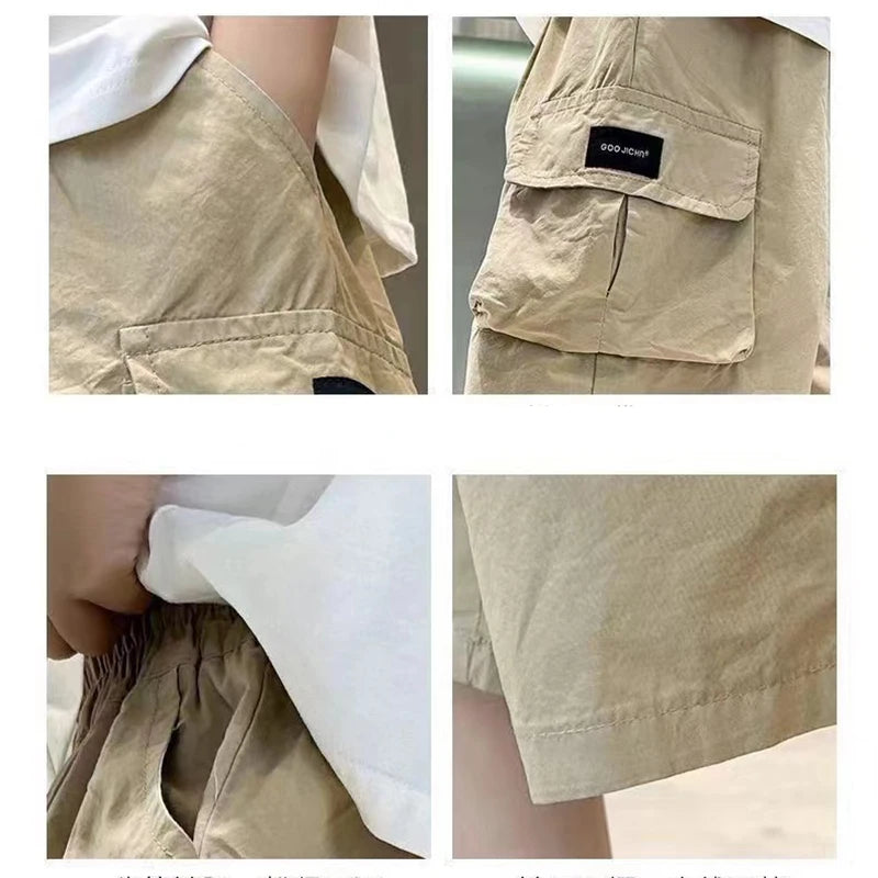 NoEnName_Null Kids' Cargo Jeans – Stylish & Comfortable for Everyday Wear!