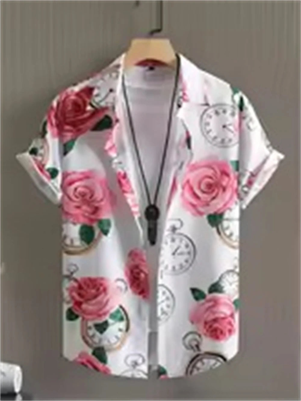 NoEnName_Null Hawaiian Short-Sleeve Shirt – Bold Style, Ultimate Comfort!