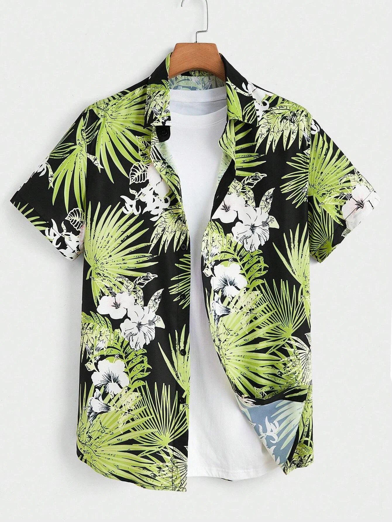 NoEnName_Null Hawaiian Short-Sleeve Shirt – Bold Style, Ultimate Comfort!