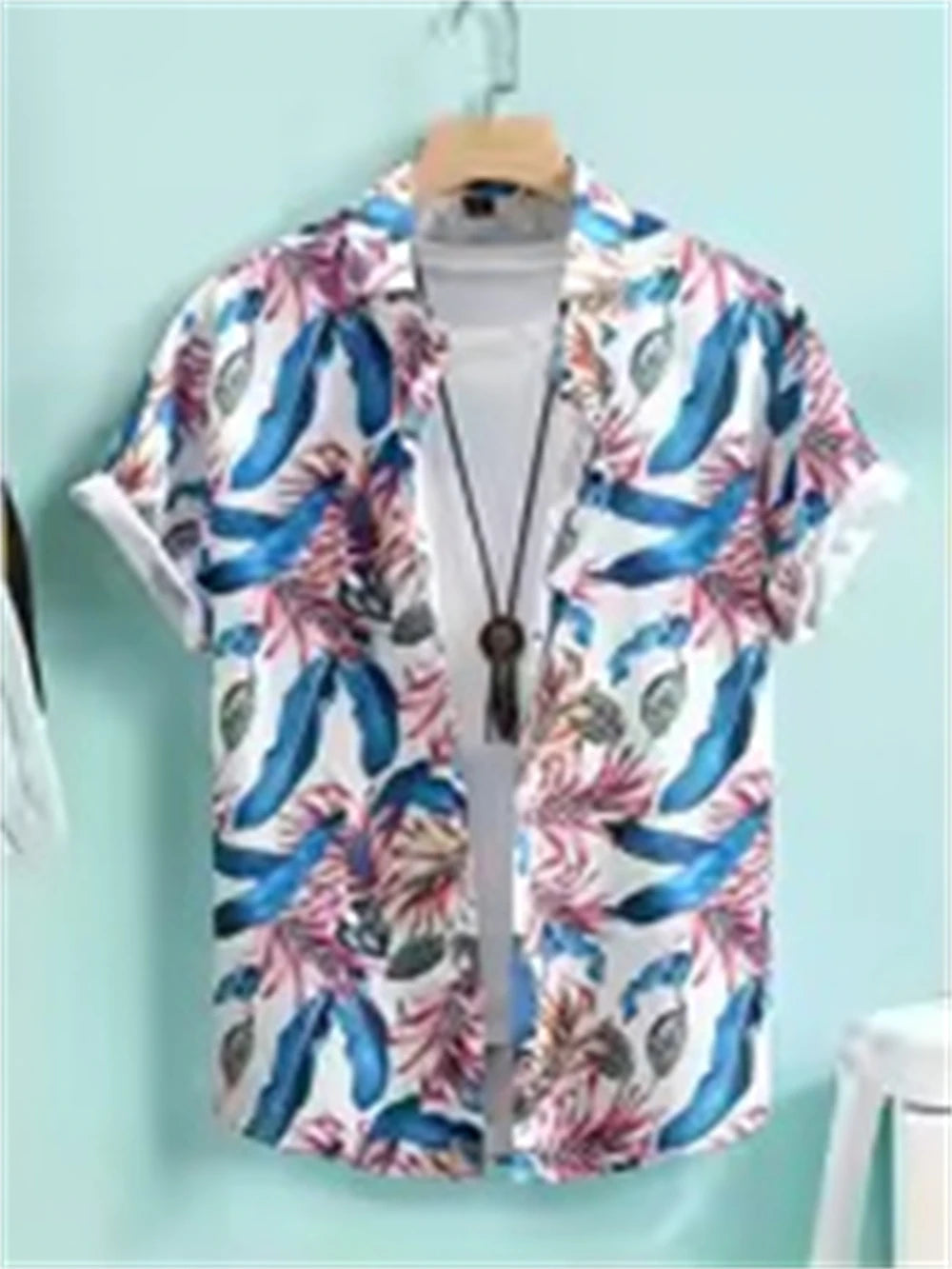 NoEnName_Null Hawaiian Short-Sleeve Shirt – Bold Style, Ultimate Comfort!