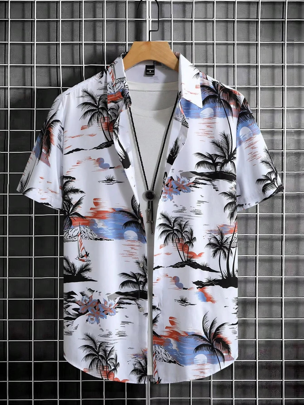 NoEnName_Null Hawaiian Short-Sleeve Shirt – Bold Style, Ultimate Comfort!
