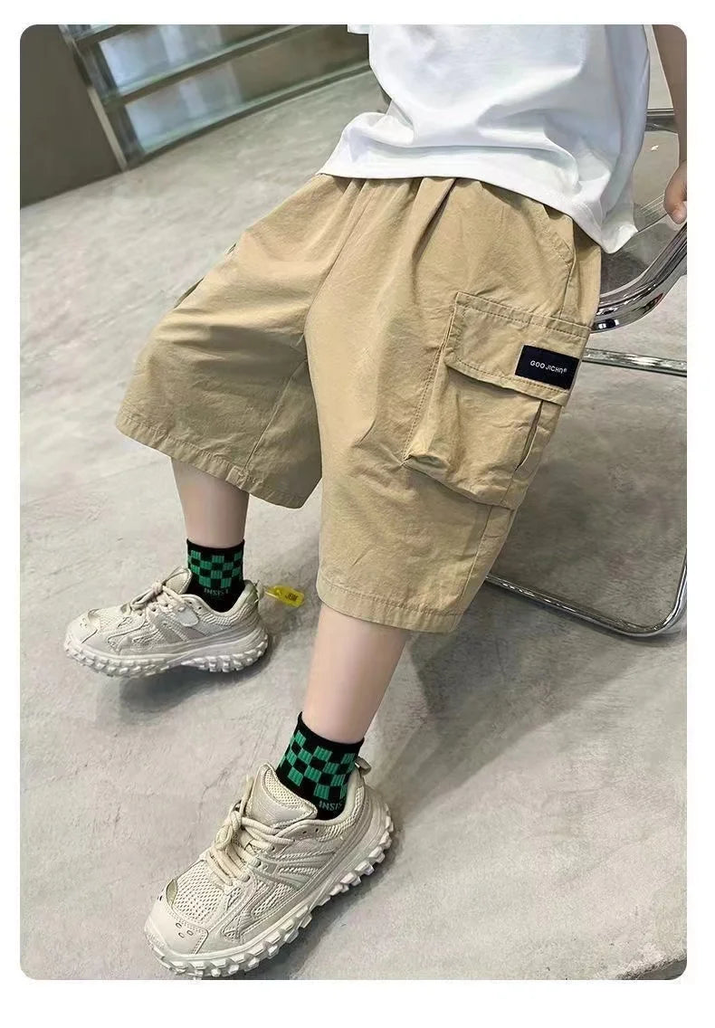NoEnName_Null Kids' Cargo Jeans – Stylish & Comfortable for Everyday Wear!