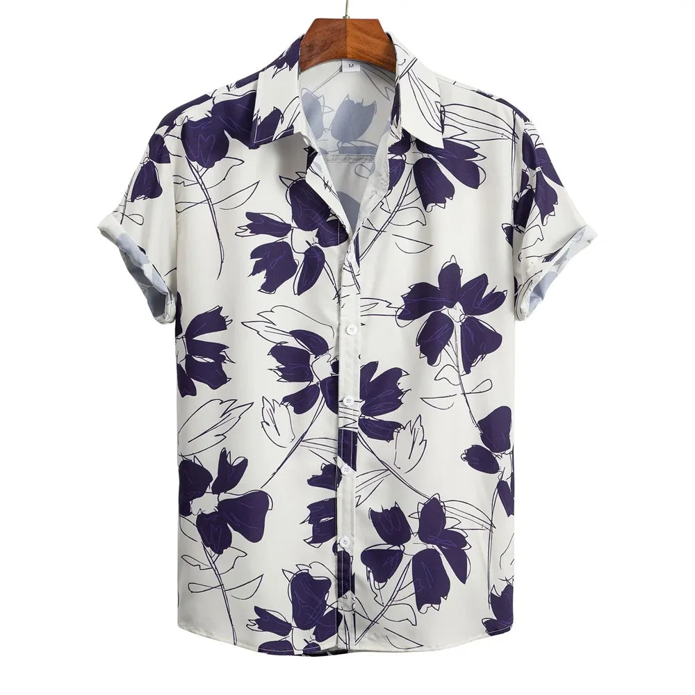 NoEnName_Null Hawaiian Short-Sleeve Shirt – Bold Style, Ultimate Comfort!