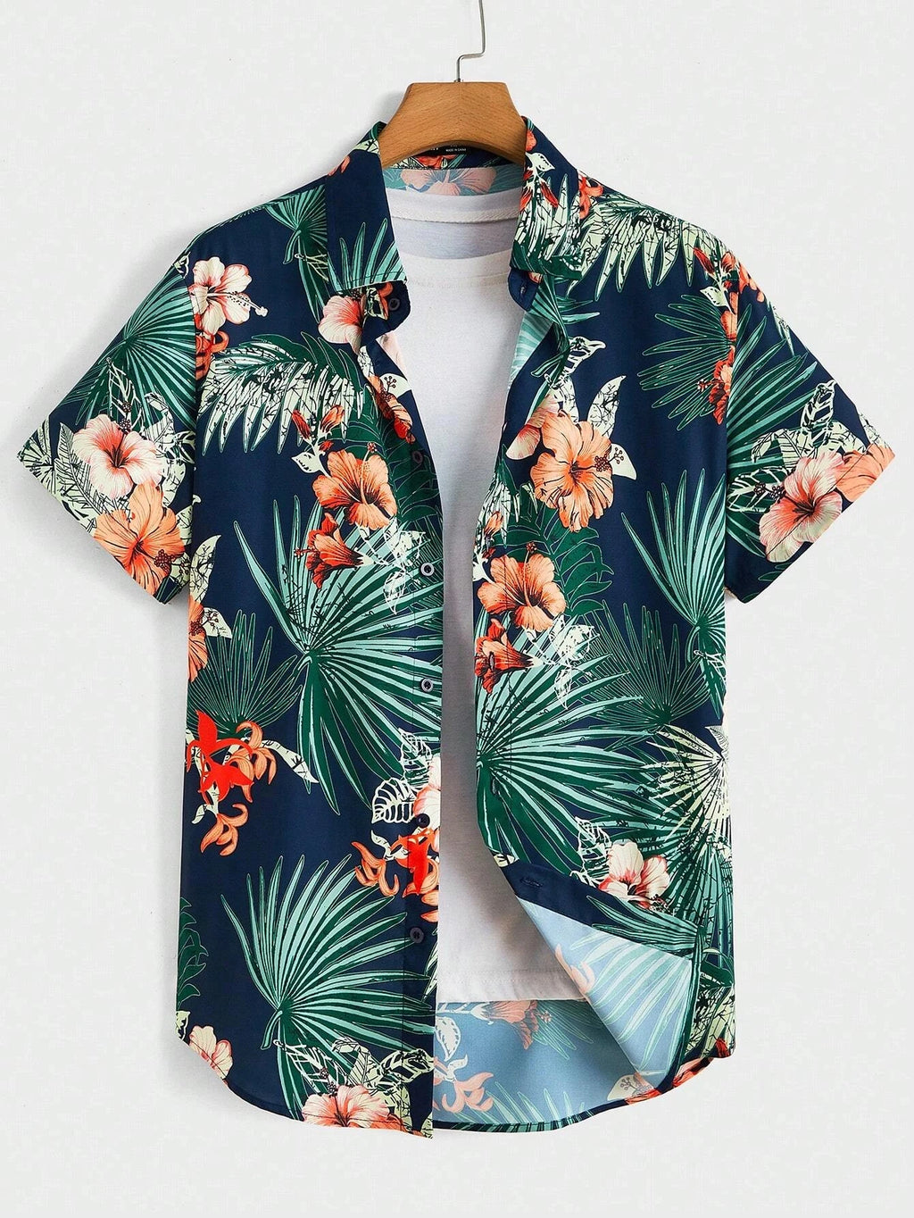 NoEnName_Null Hawaiian Short-Sleeve Shirt – Bold Style, Ultimate Comfort!