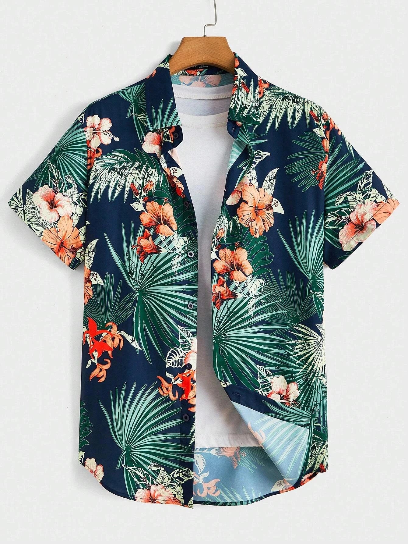 NoEnName_Null Hawaiian Short-Sleeve Shirt – Bold Style, Ultimate Comfort!