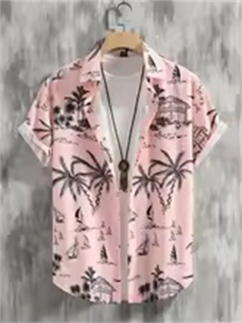 NoEnName_Null Hawaiian Short-Sleeve Shirt – Bold Style, Ultimate Comfort!