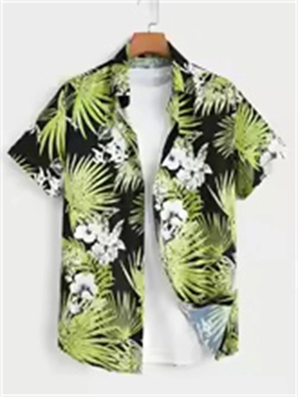 NoEnName_Null Hawaiian Short-Sleeve Shirt – Bold Style, Ultimate Comfort!