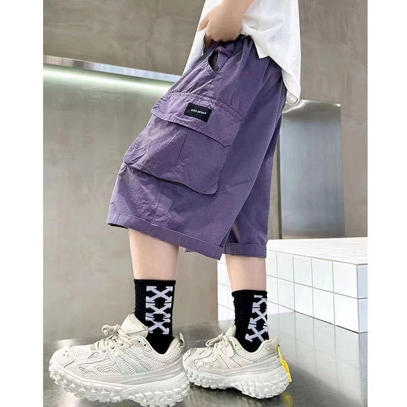 NoEnName_Null Kids' Cargo Jeans – Stylish & Comfortable for Everyday Wear!