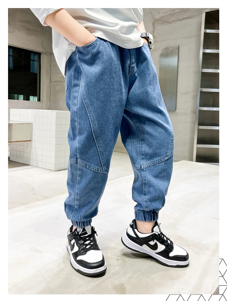 NoEnName_Null Boys' Casual Jeans – Comfortable, Stylish & Perfect for All Seasons!