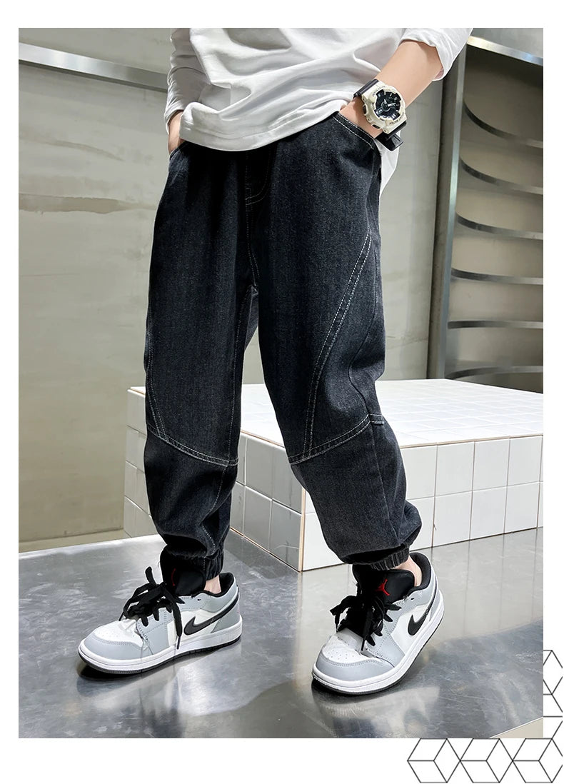 NoEnName_Null Boys' Casual Jeans – Comfortable, Stylish & Perfect for All Seasons!