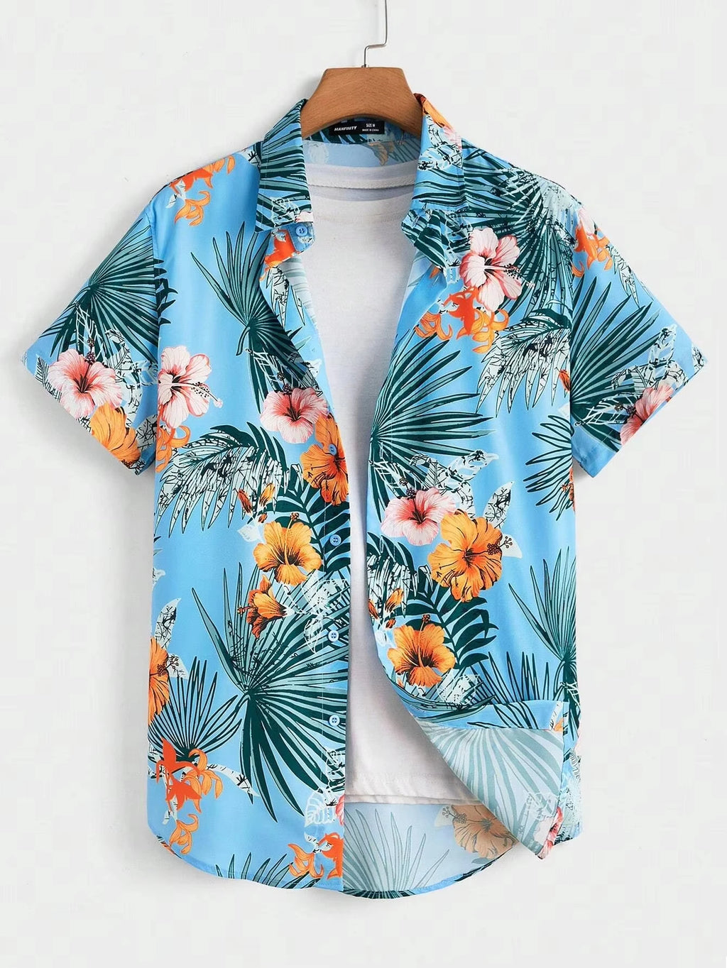 NoEnName_Null Hawaiian Short-Sleeve Shirt – Bold Style, Ultimate Comfort!