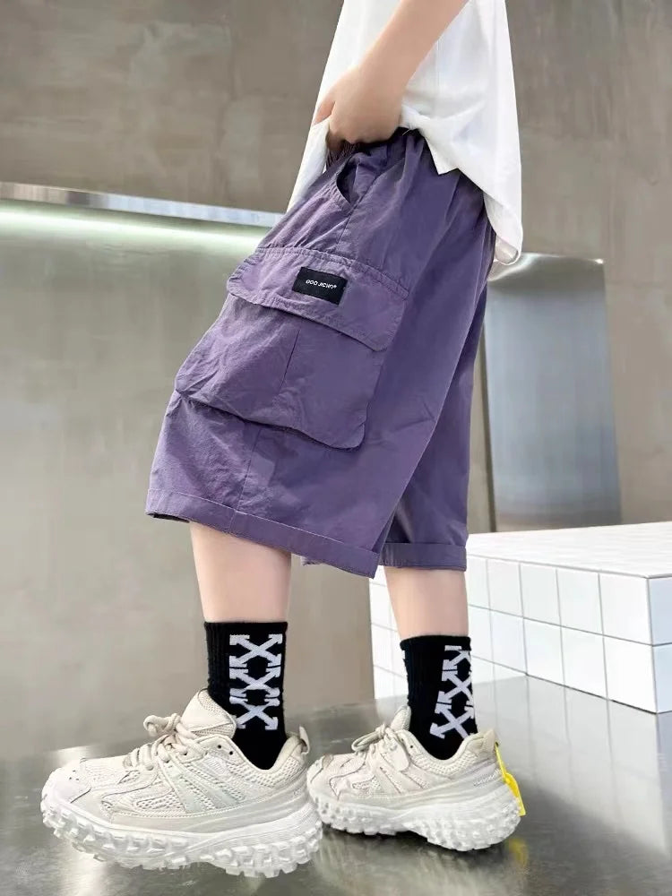 NoEnName_Null Kids' Cargo Jeans – Stylish & Comfortable for Everyday Wear!