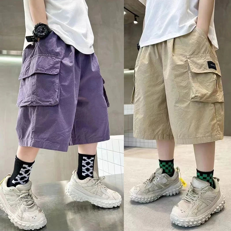 NoEnName_Null Kids' Cargo Jeans – Stylish & Comfortable for Everyday Wear!