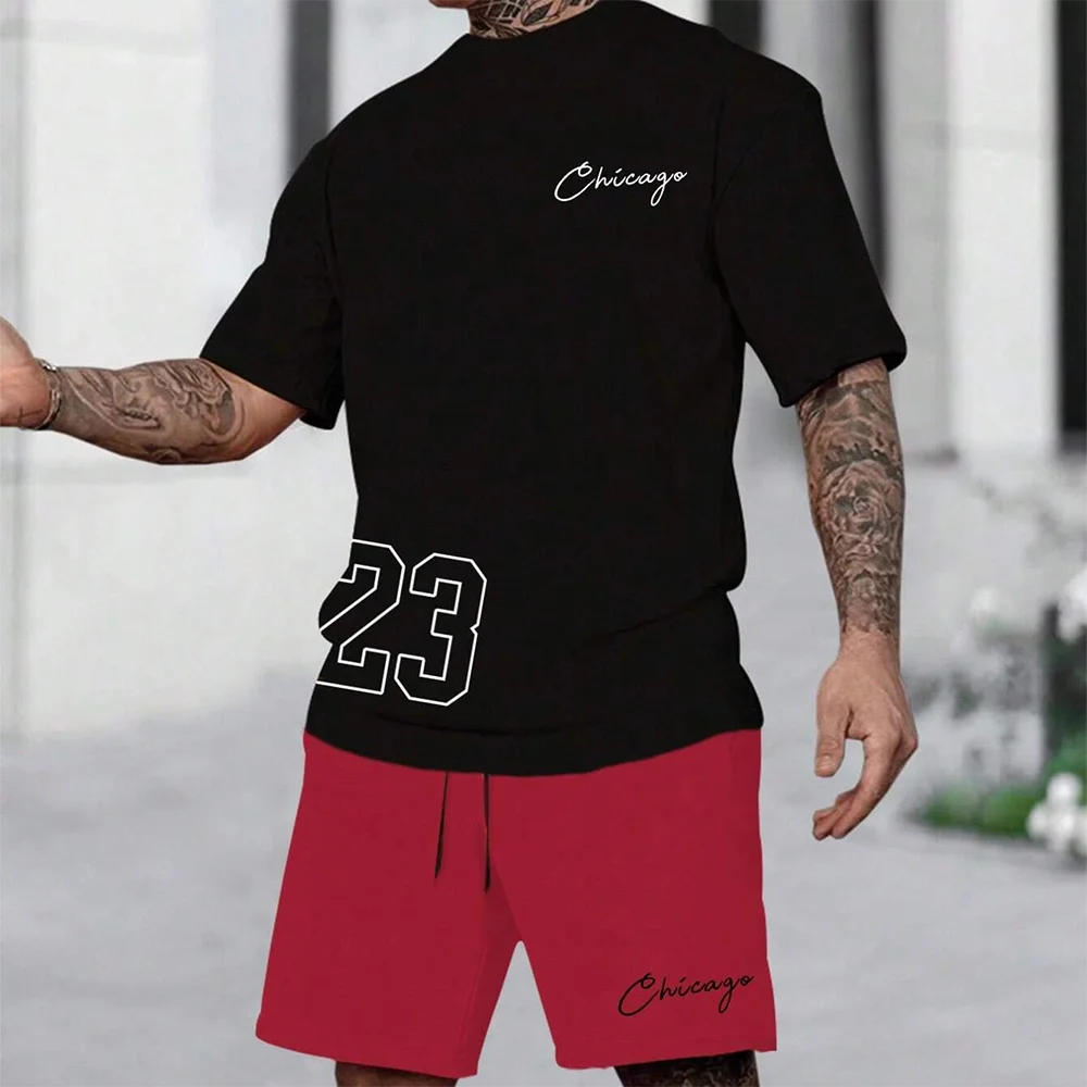 NoEnName_Null Men's Casual Print T-Shirt – Lightweight & Stylish for Warm Weather!
