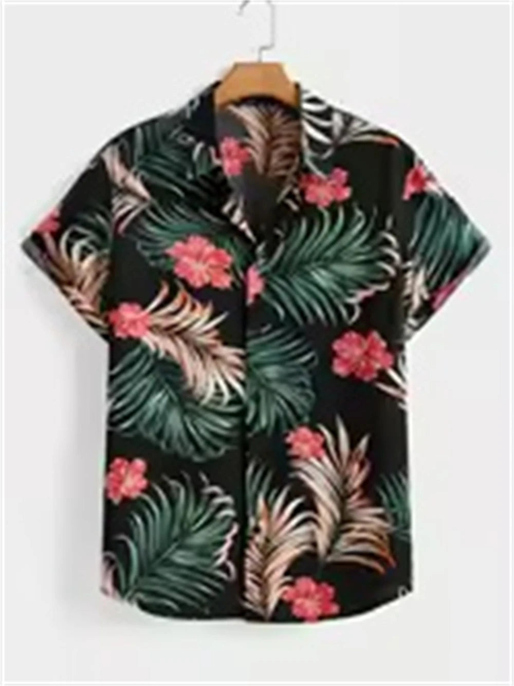 NoEnName_Null Hawaiian Short-Sleeve Shirt – Bold Style, Ultimate Comfort!
