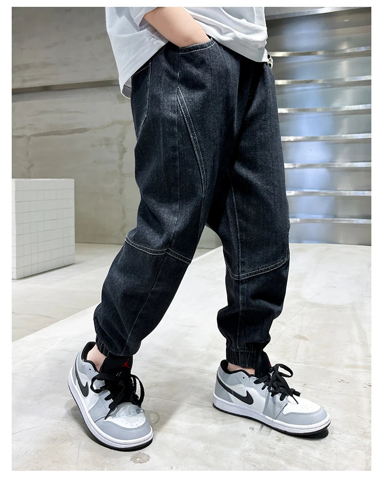 NoEnName_Null Boys' Casual Jeans – Comfortable, Stylish & Perfect for All Seasons!