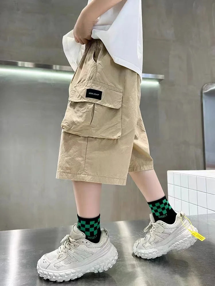 NoEnName_Null Kids' Cargo Jeans – Stylish & Comfortable for Everyday Wear!