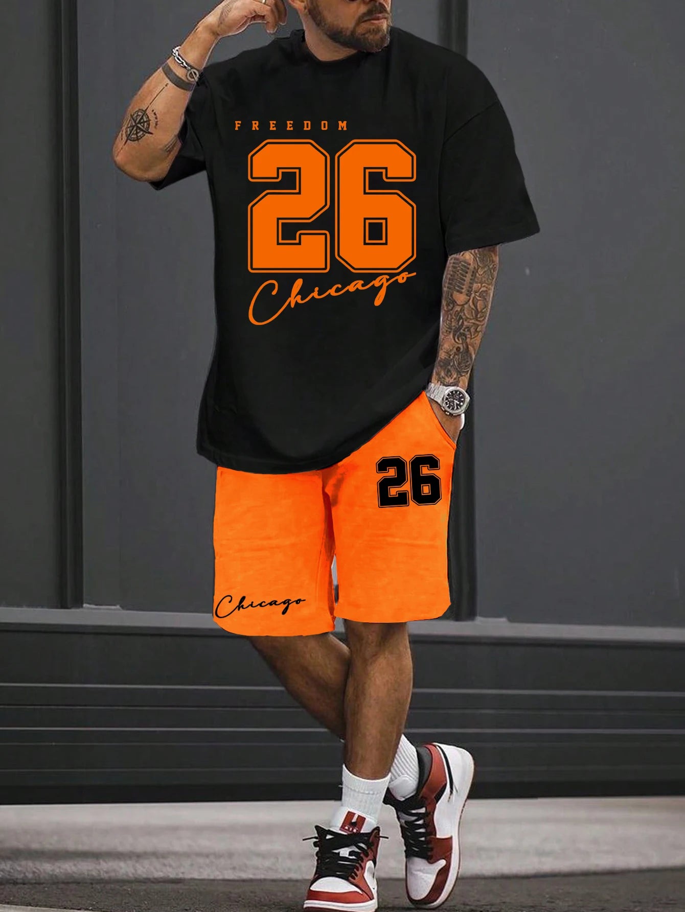NoEnName_Null Men's Casual Print T-Shirt – Lightweight & Stylish for Warm Weather!