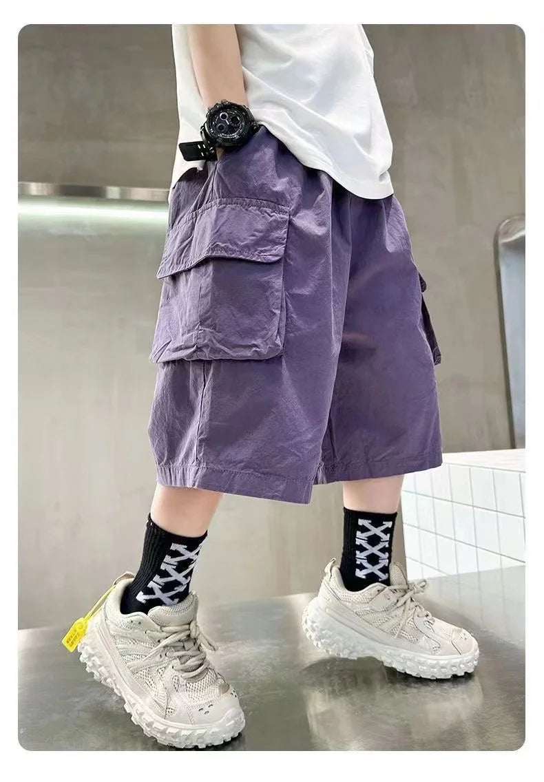 NoEnName_Null Kids' Cargo Jeans – Stylish & Comfortable for Everyday Wear!