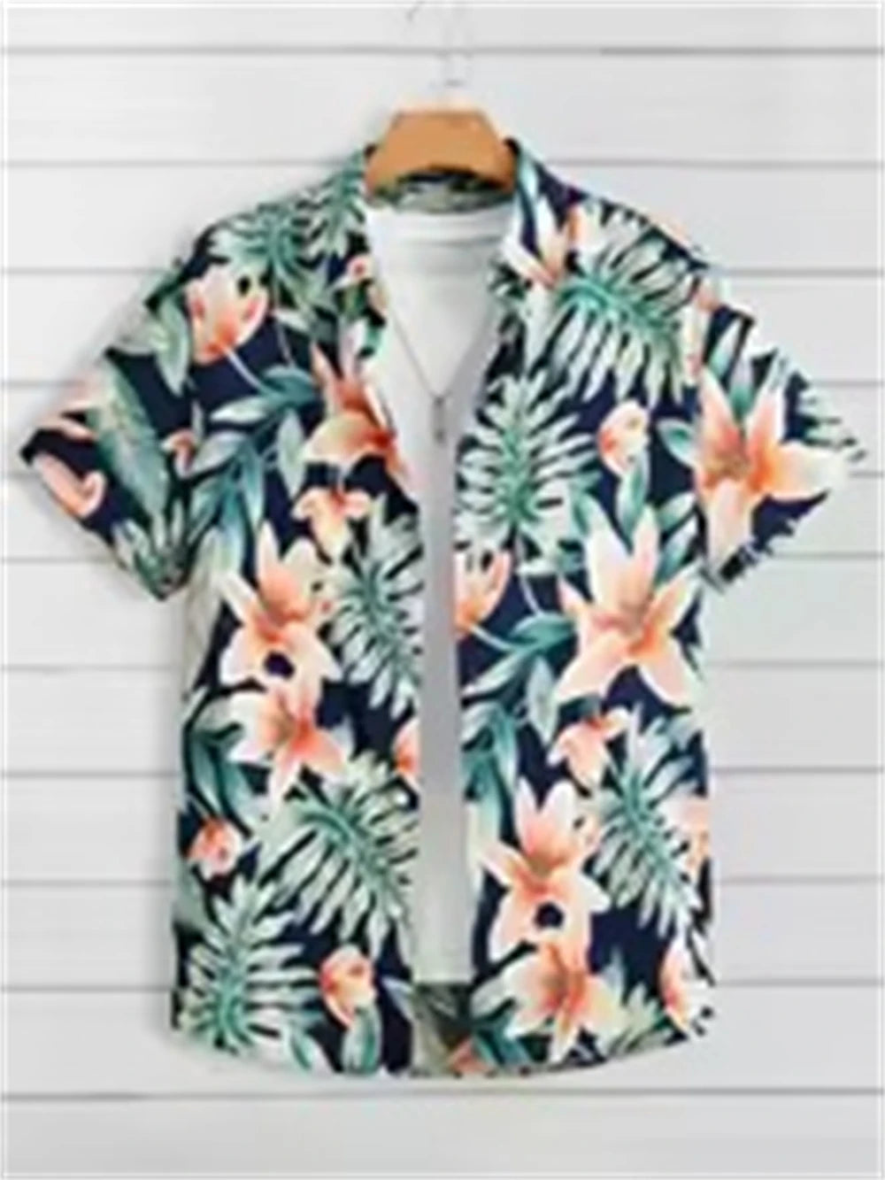 NoEnName_Null Hawaiian Short-Sleeve Shirt – Bold Style, Ultimate Comfort!