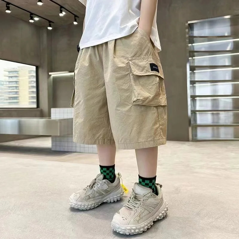 NoEnName_Null Kids' Cargo Jeans – Stylish & Comfortable for Everyday Wear!